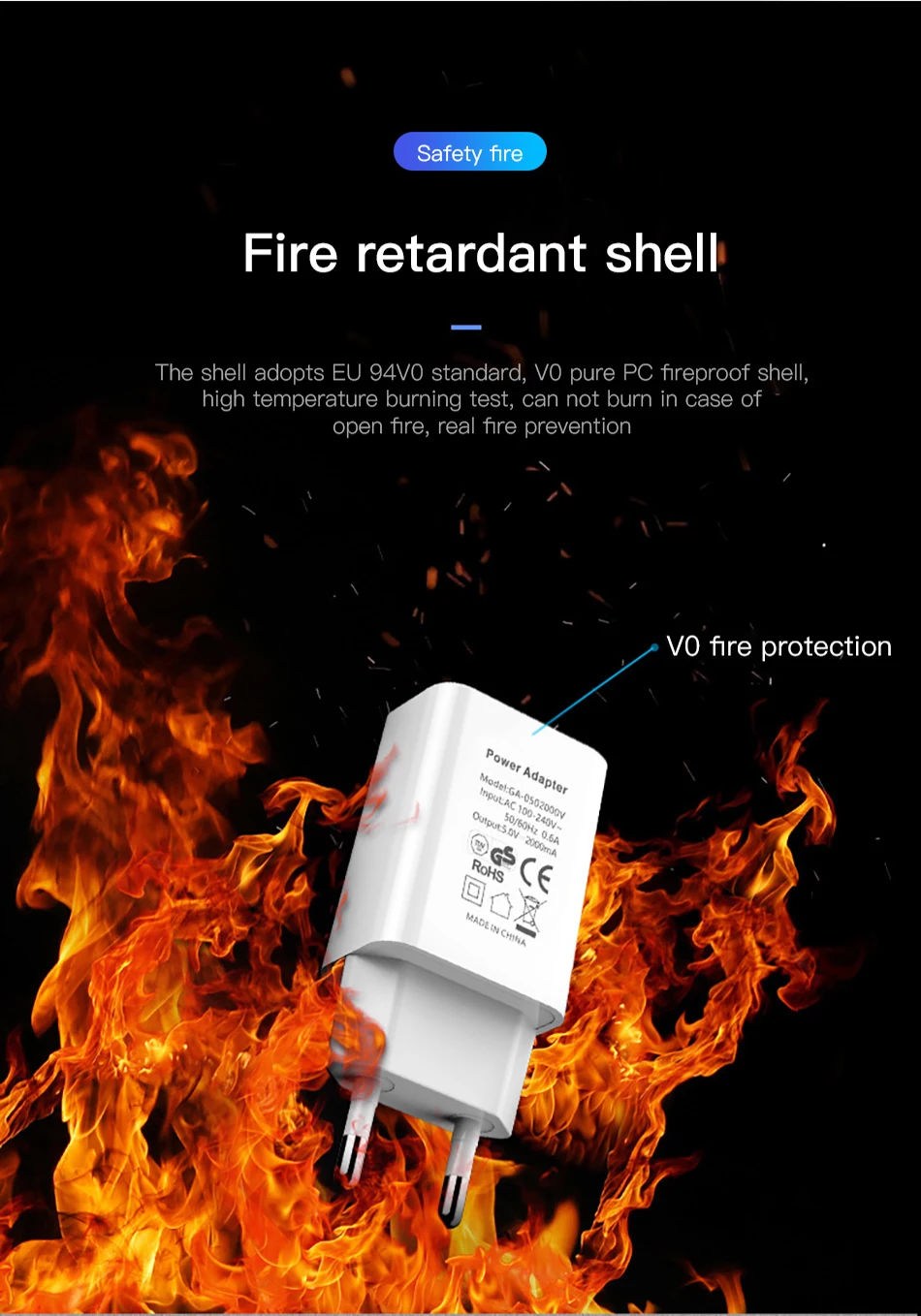 !ACCEZZ USB Charger 5V 1A Adapter For iphone 7 8 XS EU Plug Mobile Phone Wall Travel Charger Universal For Samsung S8 S9 Xiaomi (6)
