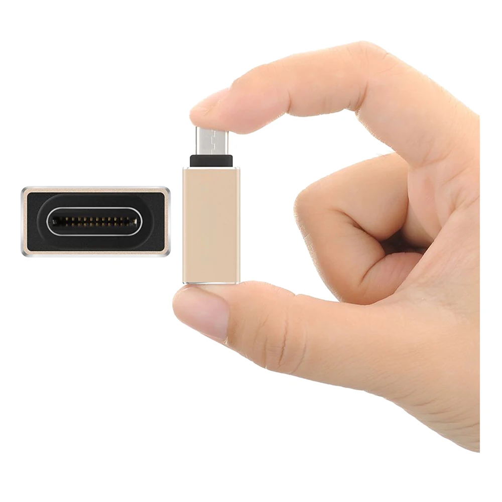 USB C Тип 3 1 A 0 тип конвертер Папа мама адаптер Золотой|Соединители| |