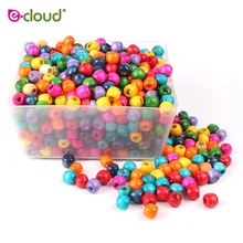 1000 шт. смешанные Цвет деревянных бусин волос Плетение 6 мм 8 мм отверстие Dreadlock бисера кольцо трубы для плетения волос расширение аксессуары