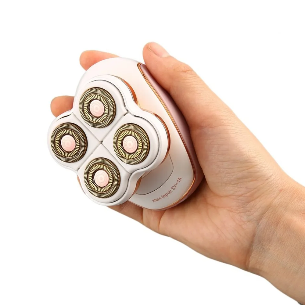 

Portable Four Heads Rechargeable Arm Legs Epilator Smooth Touch Female Hair Remover Trimmer Body Hair Removal Shaver Razor