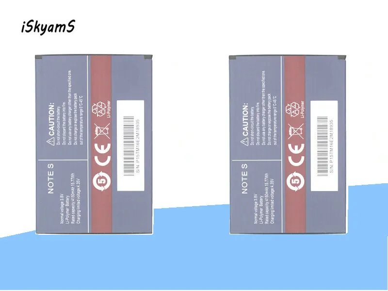 ISkyams 10 шт./лот 4150 мА/ч, CUBOT Note S Резервная аккумуляторная батарея для CUBOT Note S мобильного телефона