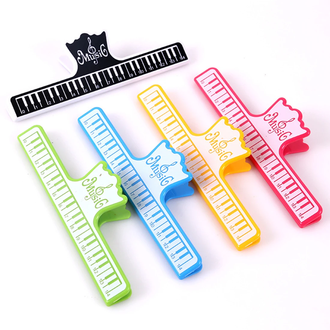 

1 Pcs Guitar Piano ABS Plastic Piano sheet music Music Book Note Clip Page Clip 5 Colors Instrument Guitar Accessories