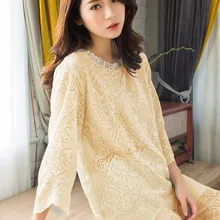 Комплект из 2 предметов; Повседневная Пижама; Mujer; коллекция года; сезон весна-лето; кружевная Пижама для женщин; ночная рубашка; Пижамный костюм; домашняя одежда; одежда для сна; домашняя одежда