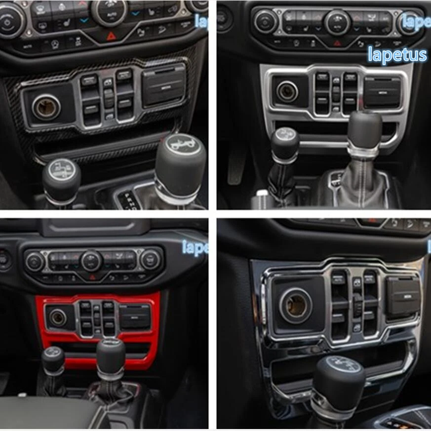 

Lapetus Middle Control Console Window Switch Control Panel Decoration Frame Cover Trim 1 Pcs ABS For Jeep Wrangler JL 2018 2019