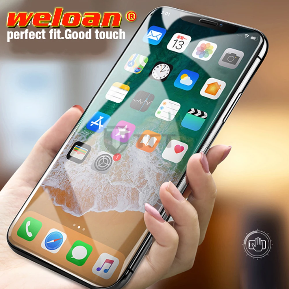 Закаленное стекло 5D для iPhone X 10 XS MAX XR защитная пленка экрана 6 s 7 8 Plus 6Plus 6splus 7plus 8plus