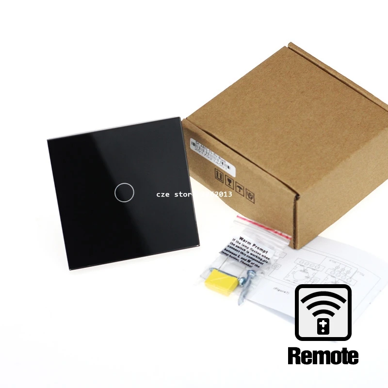 

UK Standard 1 Gang 1 Way Remote Control Touch Switch Wall Light Controler Smart Home Automation