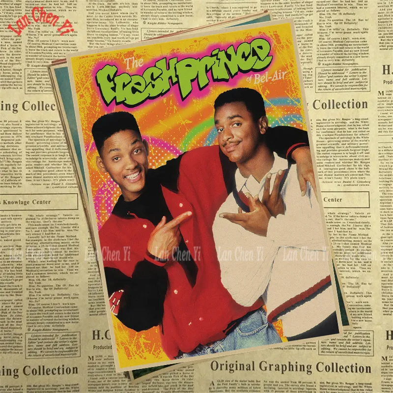 Крафтовая бумага The fresh of prince четкое изображение художественная живопись