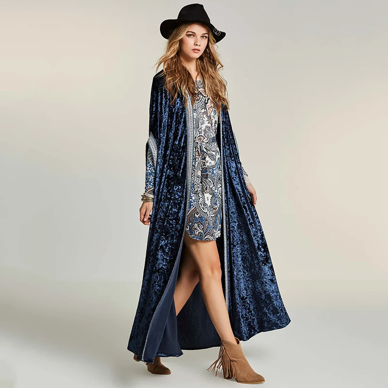 long bohemian cardigan