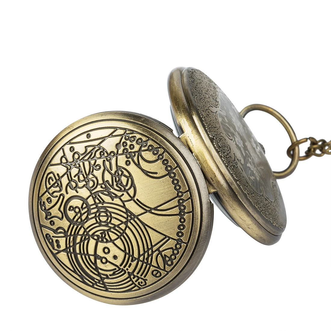 

Necklace pendant steampunk vintage bronze fashion quartz pocket watch the best gift of literary style