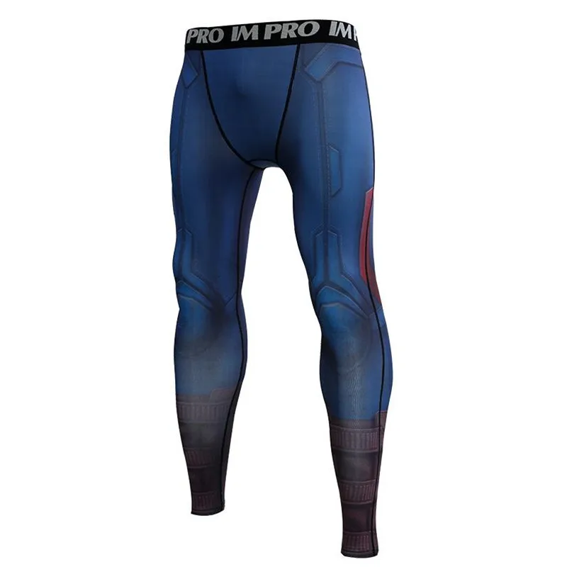 pants Фильм Мстители 4 Капитан Америка Гидра Броня Косплей костюмы быстросохнущие лосины футболка с длинными рукавами модный человек - Цвет: pants