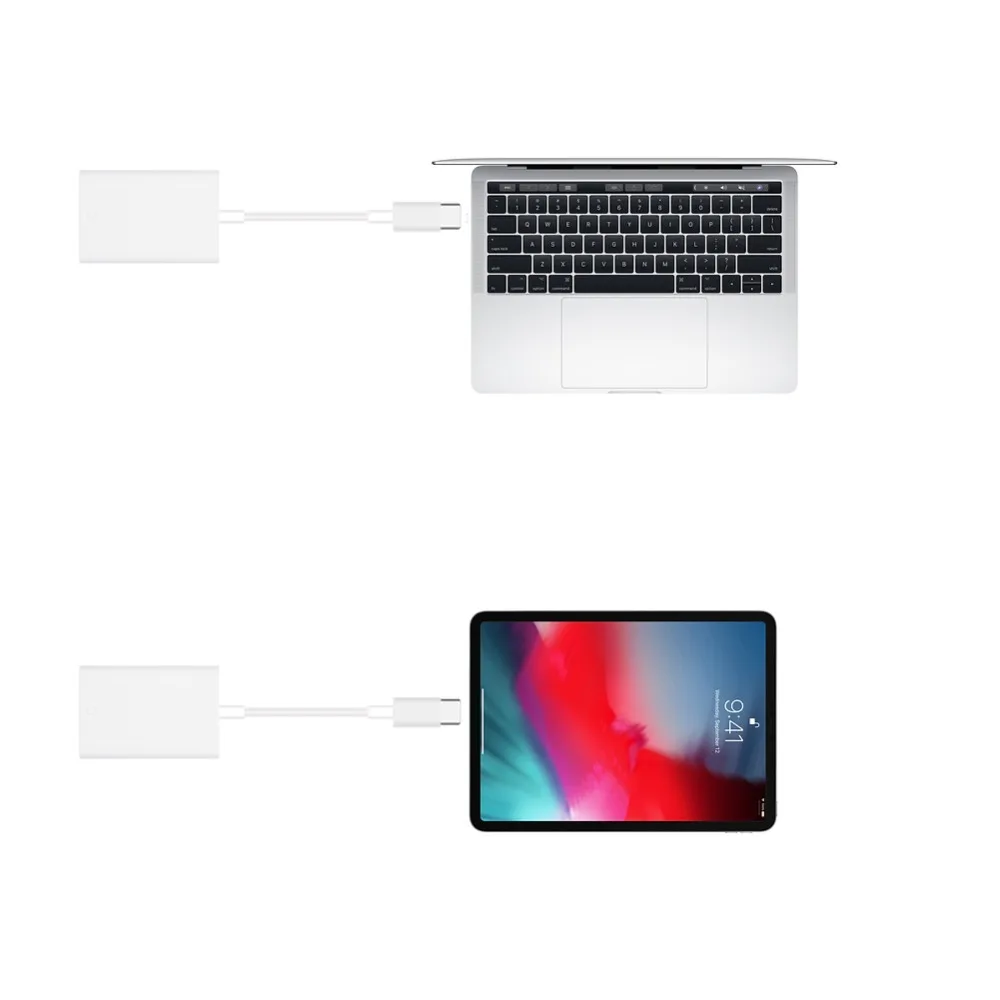 Устройство для чтения SD карт с USB Type C на камеру устройство Кабель адаптер MacBook Samsung