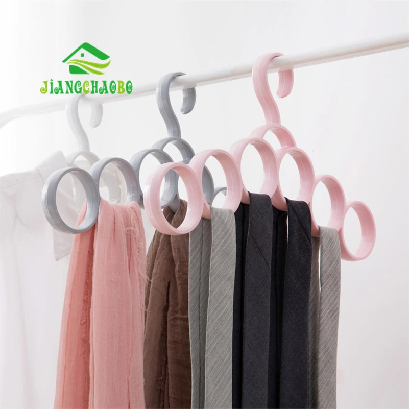 JiangChaoBo خواتم شماعات والأوشحة التعادل تخزين الرف المنزل وشاح رف شنقا حزام الرف حزام وشاح رف