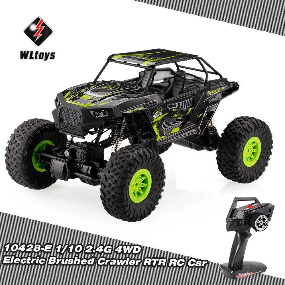 Wltoys 10428 E 2 4G 4WD Электрический гусеничный Рок RTR 1:10 RC автомобиль для скалолазания