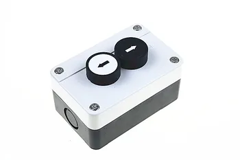 

Self reset flat button 2 hole waterproof button box switch box control box with arrow button