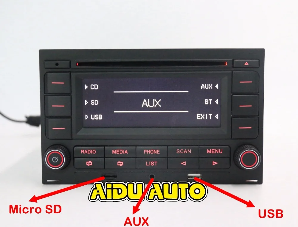  Para VW Golf MK4 Jetta MK4 Polo Passat B5 RCN210 USB CD reproductor de Radio