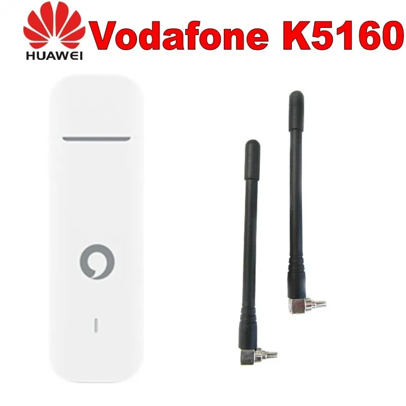 Лот из шт. 25 шт. Vodafone K5160 HUAWEI 150 usb dongle 4G Мбит разблокирована 4G модем плюс 2 шт 4G антенны