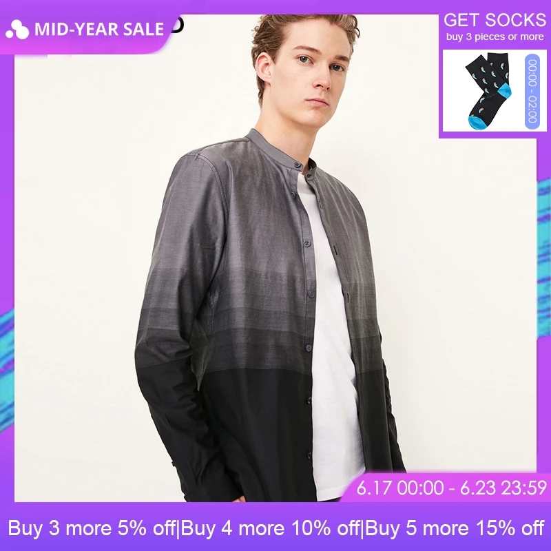 

SELECTED Spring Summer Men Shirt Casual Slim Fit Shirt 100% Cotton Long-sleeved Shirt |418305510