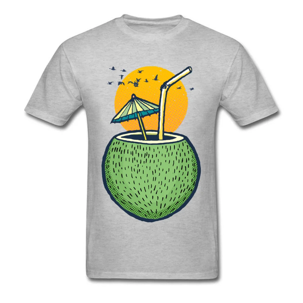 Fresh Coconut Water over Summer Sunset_grey