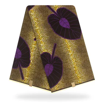 

Beautiful party wax cloth African real cotton batik ankara wax fabric for sewing dress SWV506(6yards/pc)