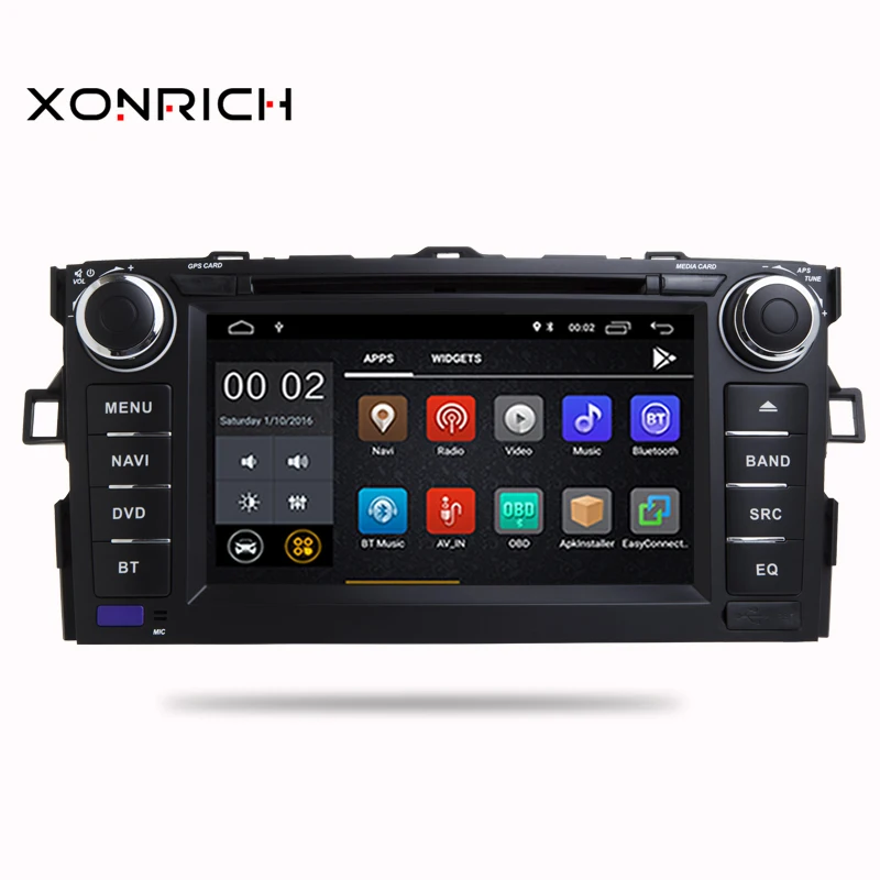 Clearance Car Multimedia Player GPS Android 8.1 2 Din DVD Automotivo For TOYOTA/AURIS/Altis/COROLLA 2012 2013 Radio FM 4 Core Wifi 1