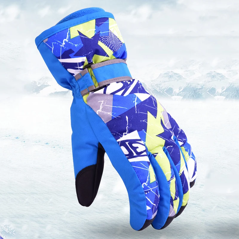 

Skiing Gloves Thick Waterproof Motorcycle Winter Snowmobile Snowboard Ski Gloves Windproof Warm Skate Gloves