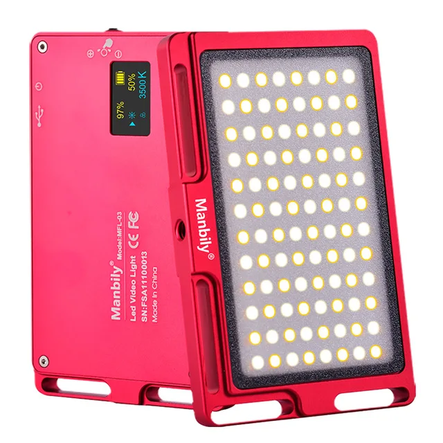 

Manbily MFL 03 3500-5700K Mini LED Video Camera Light Lamp 96 LED Photographic Lighting Lamp for DSLR Canon Nikon Sony