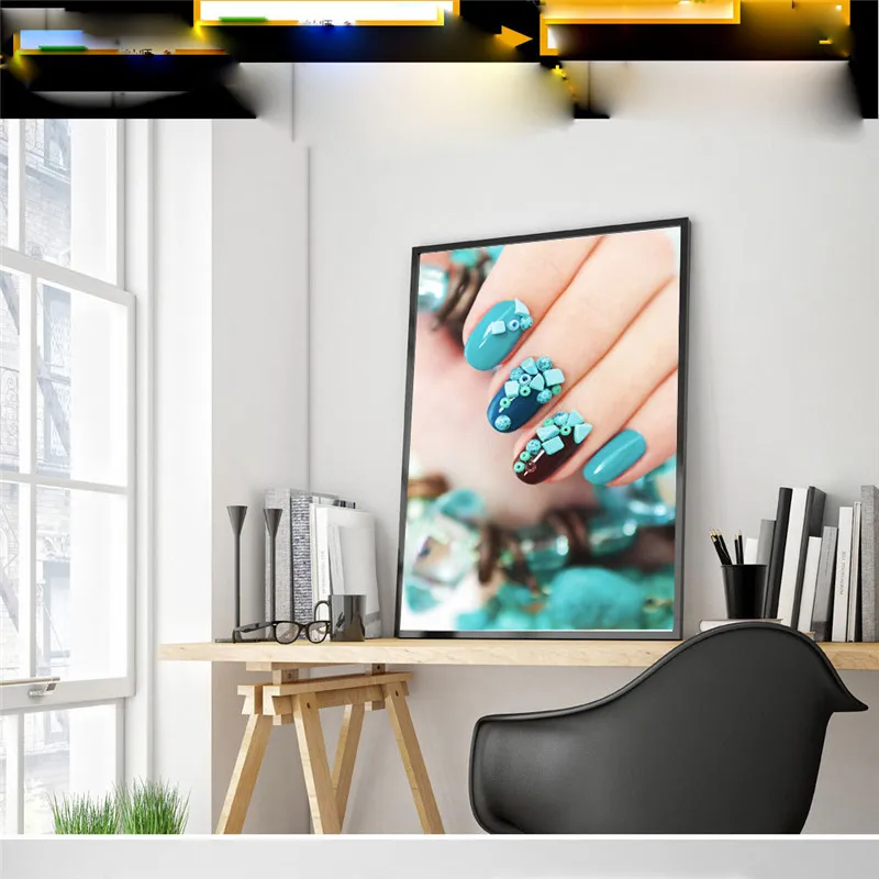 Скандинавская Картина на холсте Nail Красочная картина современный маникюрный