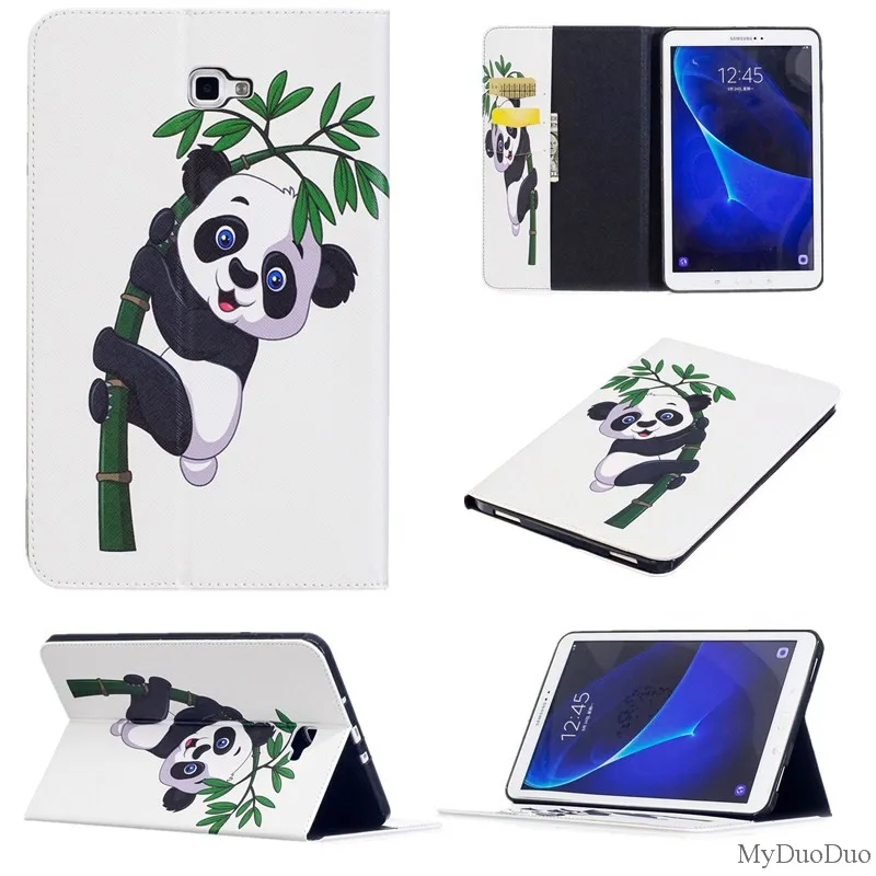 Футляры для планшетов для Samsung Galaxy Tab A A6 10,1 SM T580 T585 T580N в виде кошелька из искусственной кожи чехол для планшета пластина девочки; дети+ Защитная пленка на экран