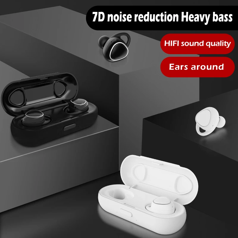 WMini Sports Music Headphones Wireless Stereo Bluetooth Headset for IOS Android Phones Hands free Stereo Bass Headphone