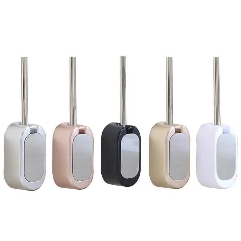 

Creative Wall-mounted Household Toilet Brush Set Upscale Hotel Club Stainless Steel Toilet Brush Bathroom Cleaning Supplies