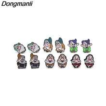 DMLSKY Snow White and the Seven Dwarfs Cartoons earrings for women kids Gifts for Girls alloy stud Earrings jewelry M2489 DMLSKY Snow White and the Seven Dwarfs Cartoons earrings for women kids Gifts for Girls alloy stud Earrings jewelry M2489