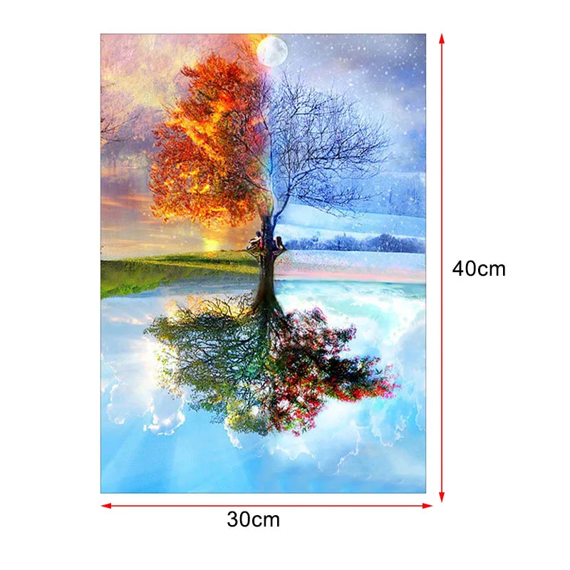 

DIY Diamond Painting Tree with 4 Seasons Pasted Crystal Embroidery Cross Stitch Home Decoration Dropshipping FAS