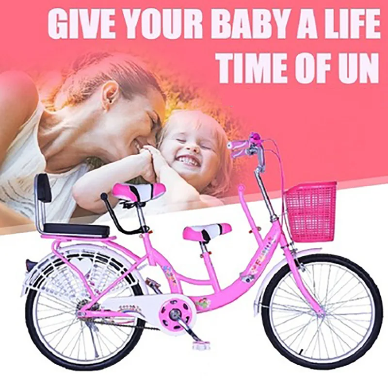 Двухместная раковина 22-дюймовый велосипед мать и ребенок велосипед Для женщин мать и ребенок велосипед может принести 2 детская одежда