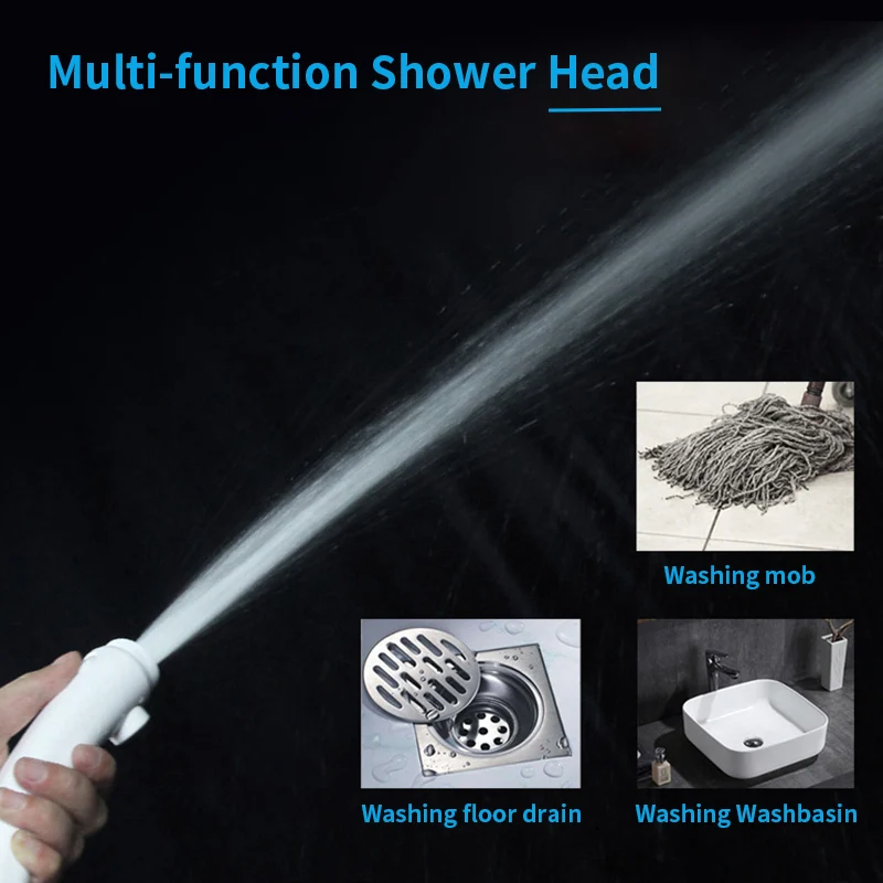 KAIYING Self Adhesive High Pressure Handheld Shower Head with ON//OFF Pause 3