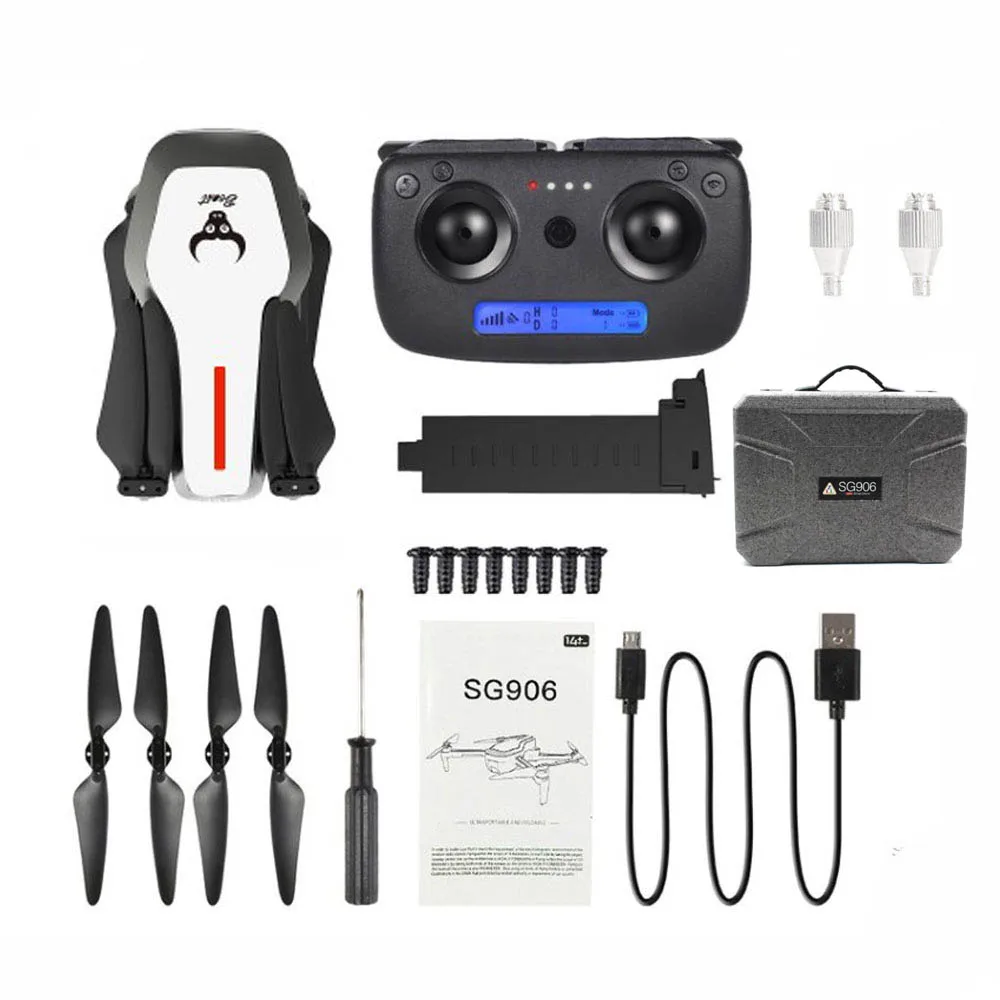 SG906 Дрон GPS 5G wifi FPV 4 K камера бесщеточный селфи складной Радиоуправляемый Дрон Дроны с камерой HD RC вертолет - Цвет: Зеленый