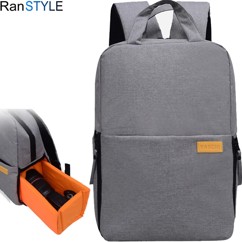 

black camera backpack bag travel boys backpack camera DSLR Laptop Backbag for Camera Lens Tripod Accessories Waterproof Rucksack