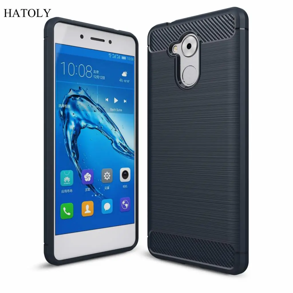 

HATOLY For Capas Huawei Honor 6C Case Anti-knock Soft TPU Brushed Rugger Silicone Phone Case Cover For Huawei Honor 6C enjoy 6s