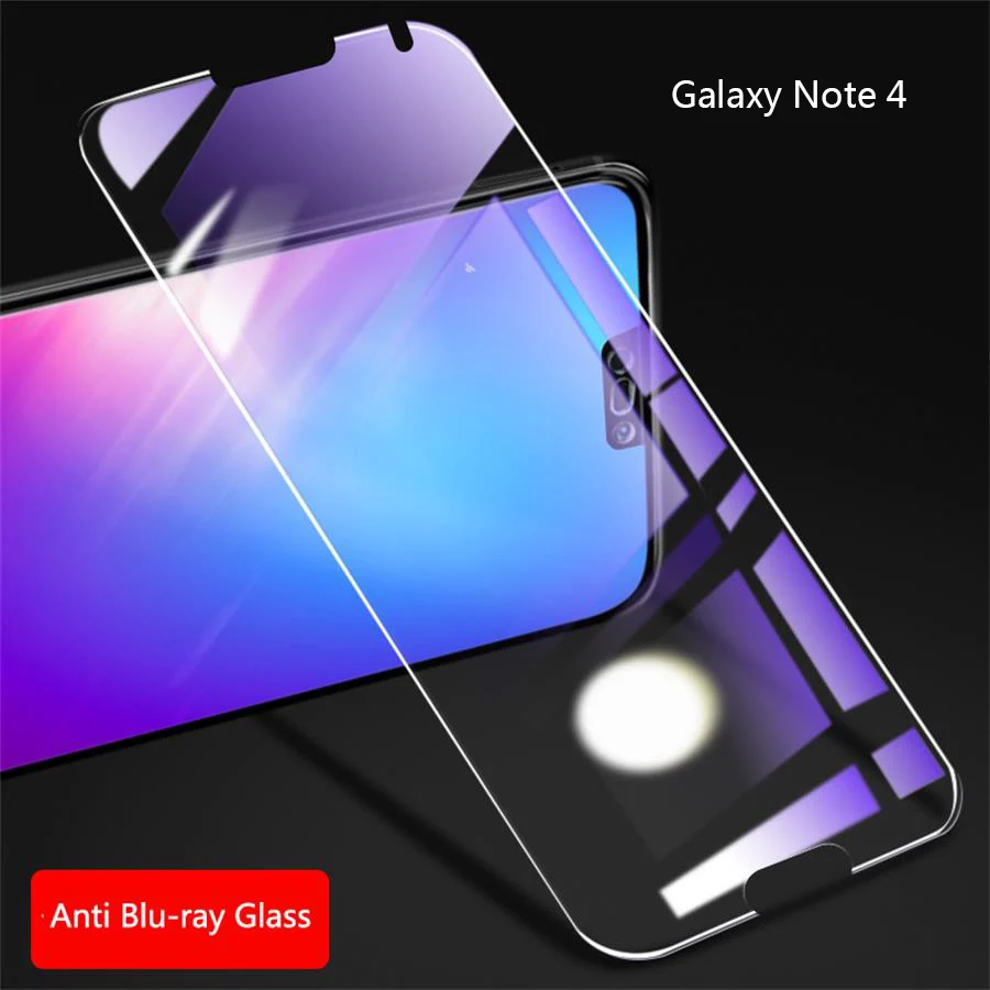 

HD Clear Glass Screen Protector for Samsung Galaxy Note 4 Note 3 Tempered Glass Anti Blue Light Full Screen Protective film