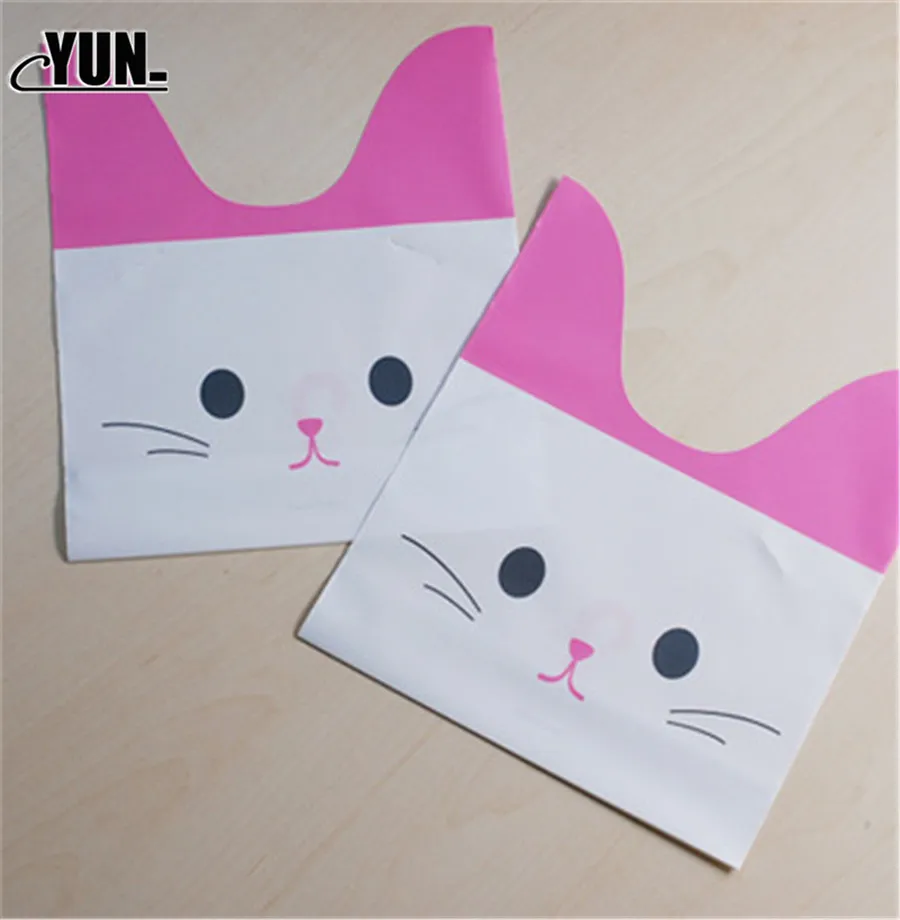 20pcslot Cute panda Ear Cookie Bags Gift Bags For Candy Biscuits Snack Baking Package Wedding Favors Supplies 7D (21)