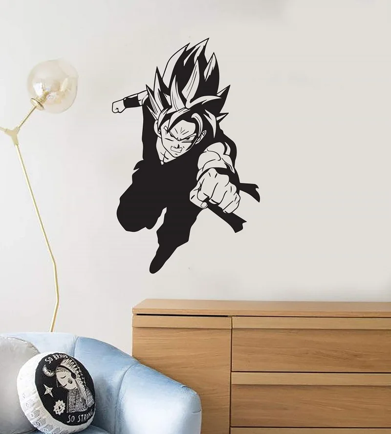 

Vinyl wall decal Dragon Ball Z comic boy anime cartoon room interior sticker mural home living room wall sticker decoration DM02