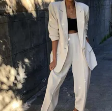 2 Piece Set Women Business Suits Ladies Office Suits Women Tuxedo Trouser Suit Formal Evening Wedding Suits