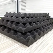 10 шт Акустическая Звукопоглощающая клиновая плитка звукоизоляция пена студия 300*200*15 мм спонж в форме яйца для коробки инструментов