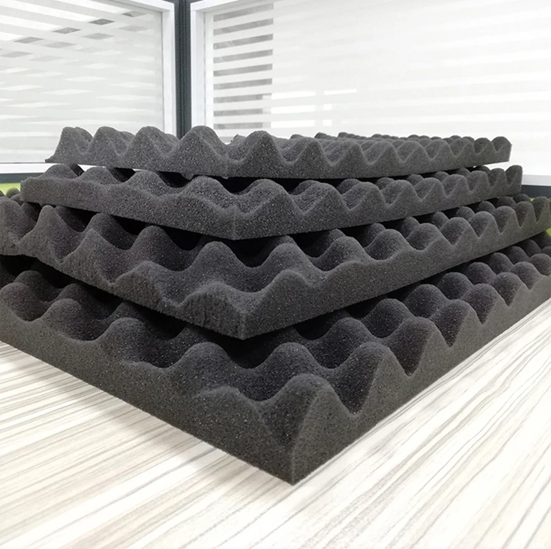 

10Pcs Acoustic Sound Treatment Absorption Wedge Tile Soundproofing Foam Studio 300*200*15mm egg sponge for tool box