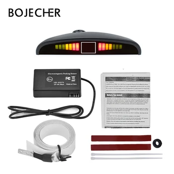 

Car Parking Sensor with 4 Sensors U302 LED Electromagnetic Reversing Reverse Backup Radar Monitor Detector System Alarm car kit