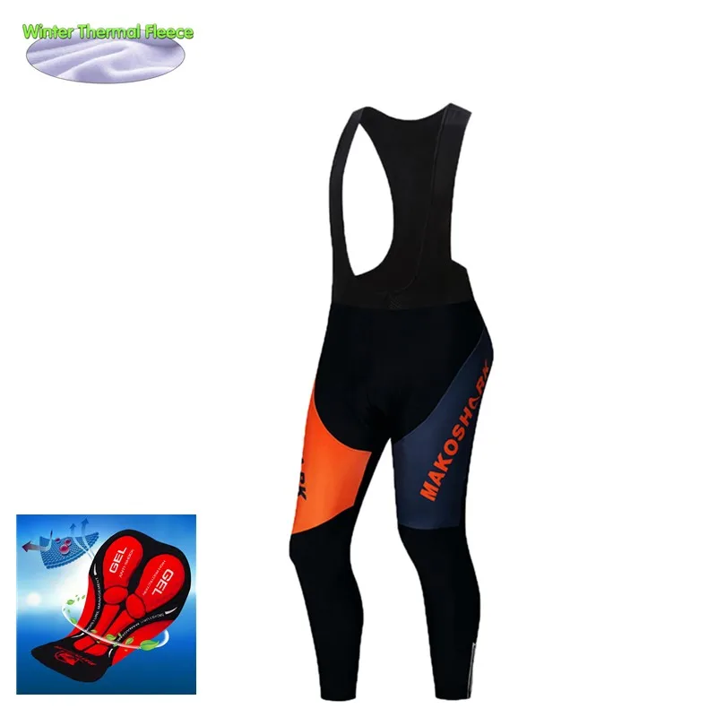 

2018 Men Cycling Bib Shorts Winter Thermal Fleece 9D Gel Pad Bike Bib Tights Mtb Cycling trousers outdoor cycling Pants