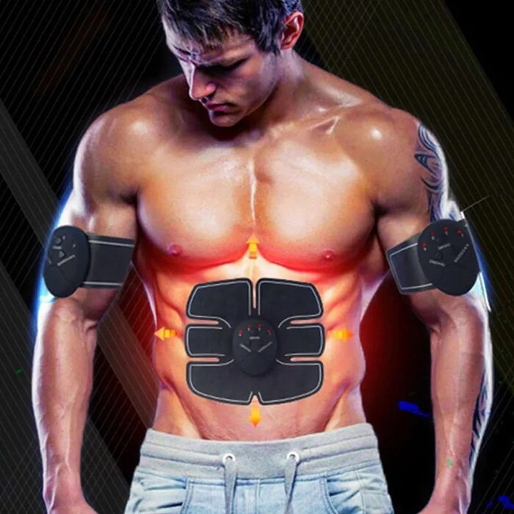 

4pcs EMS technology Pad Abdominal Exerciser Muscle Training Fitness Gear Fitpad Gel Pad waist belly arms back buttock 21