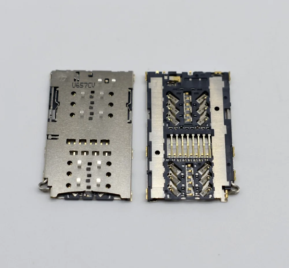 2 шт./лот оригинальный новый для Samsung S7 G930A G930F G9300 edge G9350 считыватель SIM-карт Разъем