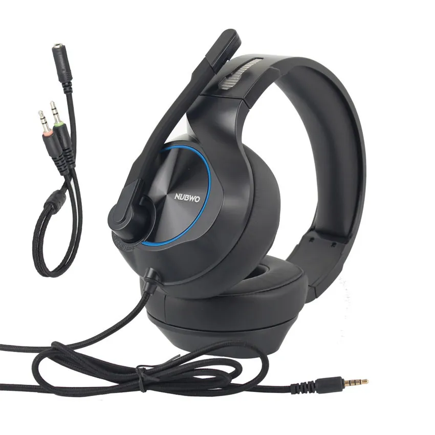 NUBWO N11 шлем PS4 игровая гарнитура лучшие PC Gamer стерео наушники с микрофоном для Xbox One/ноутбук/компьютер фонес