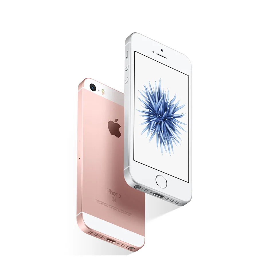 Разблокированный Apple iPhone SE, сеть 4G LTE, мобильный телефон, 4," 2G Оперативная память 16/64GB Встроенная память iOS Touch ID чип A9 двухъядерный 12.0MP смартфон