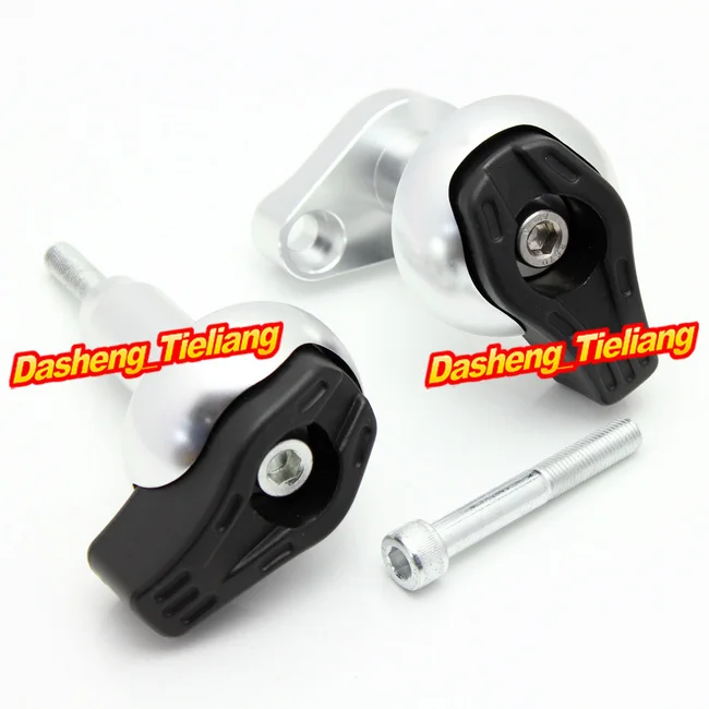 

Motorcycle CNC Stator Cover Slider Frame Crash Protector For Kawasaki Ninja ZX6R 2007 2008 07 08 ZX-6R, Silver Color